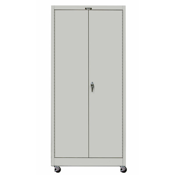 800 Series Mobile Storage Cabinet 36 W X 24 D X78 H Platinum