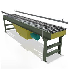Flat-Belt Driven Live Roller Conveyor