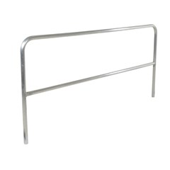 Aluminum Pipe Safety Railing 96 In Long