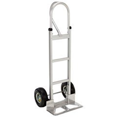 Aluminum P Handle Truck with Pneumatic Wheels - 500 lbs Capacity