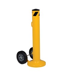 Movable Bollard With Wheels 42 X 5.5 In