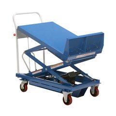 Portable Manual Lift Table - 600 lbs. Capacity - 36 in L x 24 in W