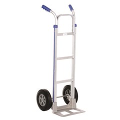 2 Handle Aluminum Hand Truck with Hard Rubber 50