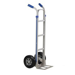 2 Handle Aluminum Hand Truck with Hard Rubber 49