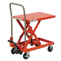 Portable Manual Lift Table - 440 lbs. Capacity - 31.5 in L x 19.7 in W