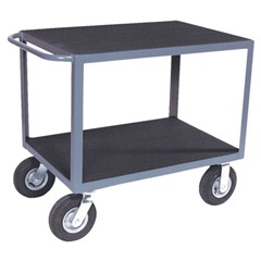 2 shelf instrument cart with vinyl matting on both shelves 24 x 48