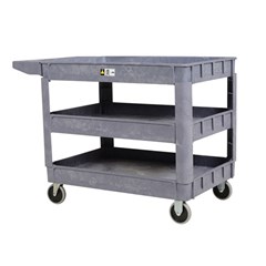 Plastic Utility Cart 3 Shelves 24.5 X 36