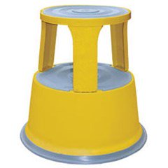 Yellow Rolling Step Stool