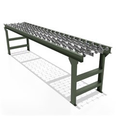Steel Gravity Skatewheel Conveyor