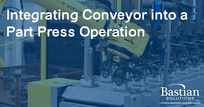 conveyor in a part press operation