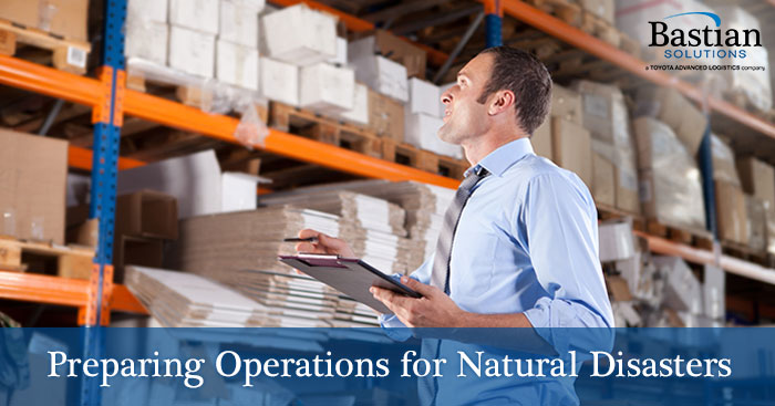 preparing warehouse operations for natural disasters weather events