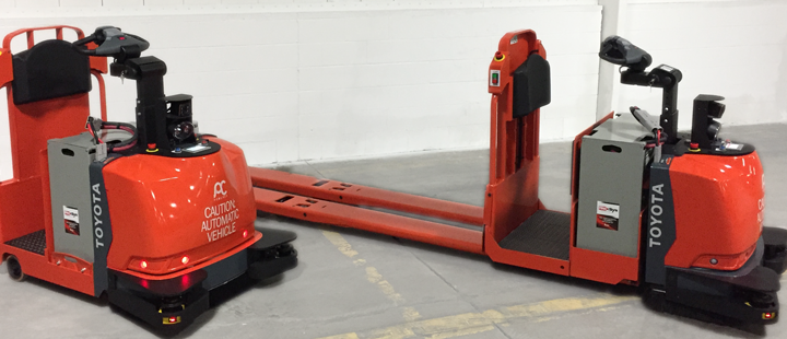 Tugger Autonomous Automated Guided Vehicle Material Handling Bastian Solutions 